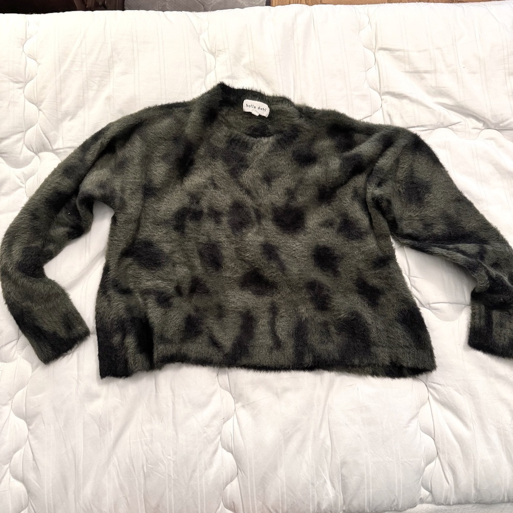 Bella Dahl Eyelash Knit Cropped Sweater Grunge Indie Cozy – XS